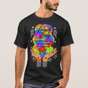 Lunchdame shirt, lunchdame leuk vlinder T-shirt, T-shirt
