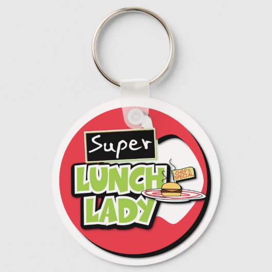 Lunchdame - Super Lunchdame Sleutelhanger (Voorkant)