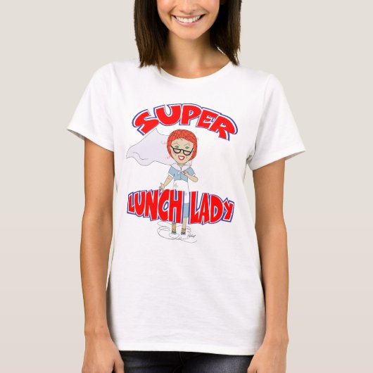 Lunchdame - Super Lunchdame T-shirt (Voorkant)