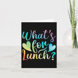 Lunchdame Wat is er voor lunch Schoolcafeteria bem Kaart