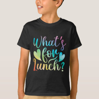 Lunchdame Wat Is Er Voor Lunch Schoolkantine Beman T-shirt