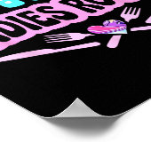 Lunchdames rock lunchdame squad groovy terug naar poster (Hoek)