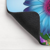 Lunchdatum bijen op Blue Flower Muismat (Hoek)