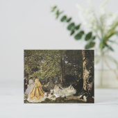 Luncheon aan de gras door het Claude Monet Briefka Briefkaart (Staand voorkant)