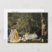 Luncheon aan de gras door het Claude Monet Briefka Briefkaart (Voorkant / Achterkant)