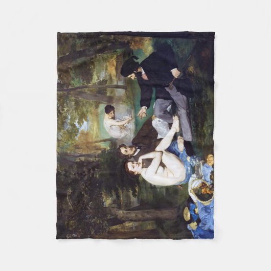 Luncheon aan de Grass, Manet Fleece Deken (Voorkant)