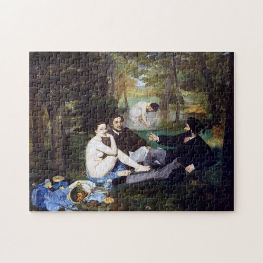 Luncheon aan de Grass, Manet Legpuzzel (Horizontaal)