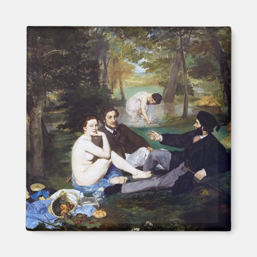 Luncheon aan de Grass, Manet Magneet (Voorkant)