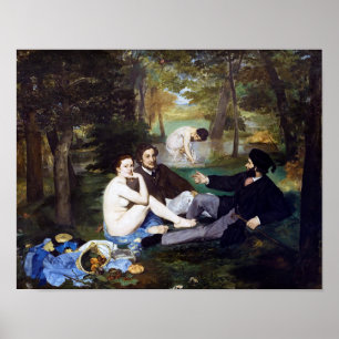 Luncheon aan de Grass, Manet Poster