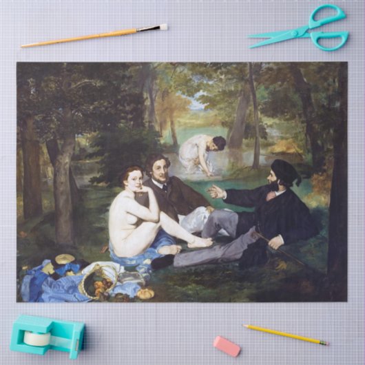 Luncheon aan de Grass, Manet Tissuepapier (Craft)
