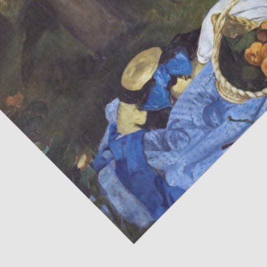 Luncheon aan de Grass, Manet Tissuepapier (Detail)