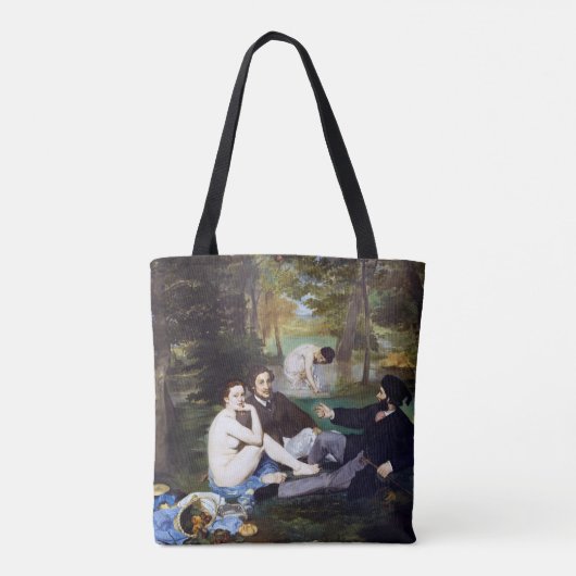 Luncheon aan de Grass, Manet Tote Bag (Achterkant)
