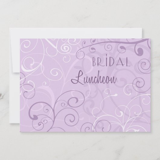 Luncheon Invitation Cards Bridal Luncheon Kaart (Voorkant)