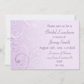 Luncheon Invitation Cards Bridal Luncheon Kaart (Achterkant)