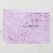 Luncheon Invitation Cards Bridal Luncheon Kaart (Voorkant / Achterkant)
