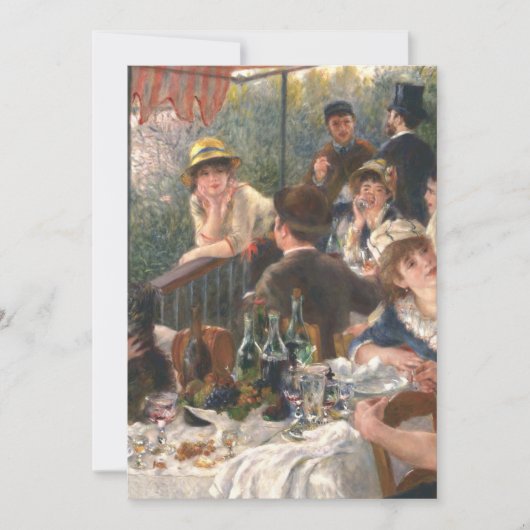 Luncheon of Boating Party Pierre Auguste Renoir Kaart (Voorkant)