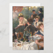 Luncheon of Boating Party Pierre Auguste Renoir Kaart (Voorkant / Achterkant)