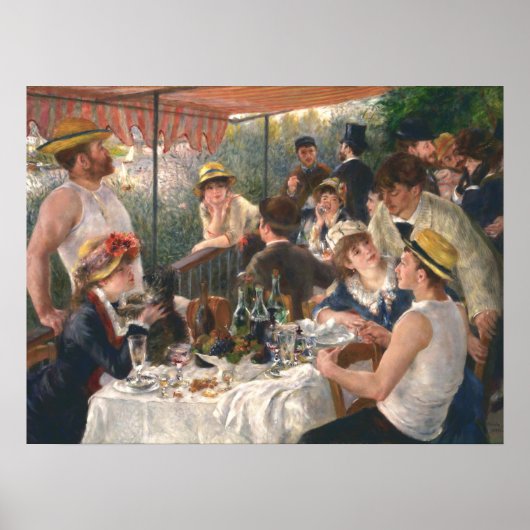 Luncheon of Boating Party Pierre Auguste Renoir Poster (Voorkant)