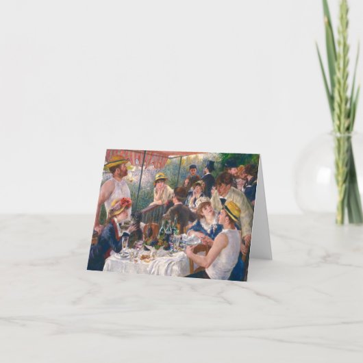 Luncheon of the Boating Party, 1880, ingediend doo Bedankkaart (Voorkant)