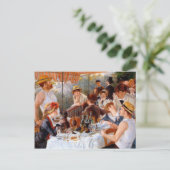 Luncheon of the Boating Party Briefkaart (Staand voorkant)