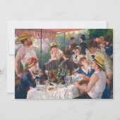 Luncheon of the Boating Party by Renoir Bedankkaart (Voorkant)
