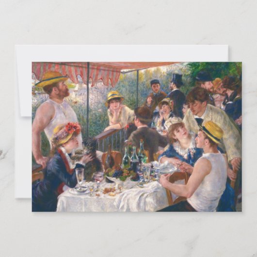 Luncheon of the Boating Party by Renoir Bedankkaart (Voorkant)