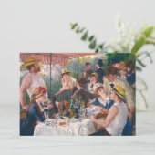 Luncheon of the Boating Party by Renoir Bedankkaart (Staand voorkant)