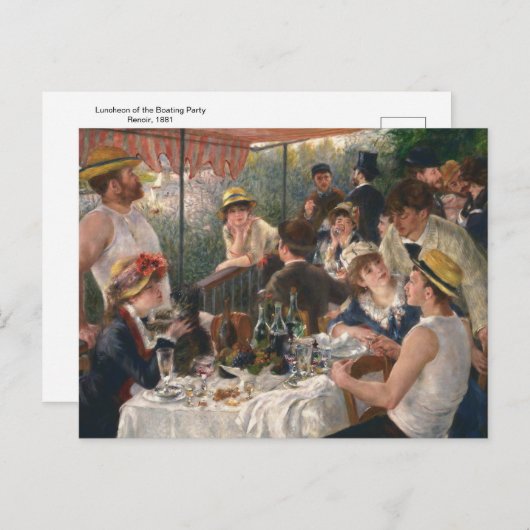 Luncheon of the Boating Party by Renoir Briefkaart (Voorkant / Achterkant)