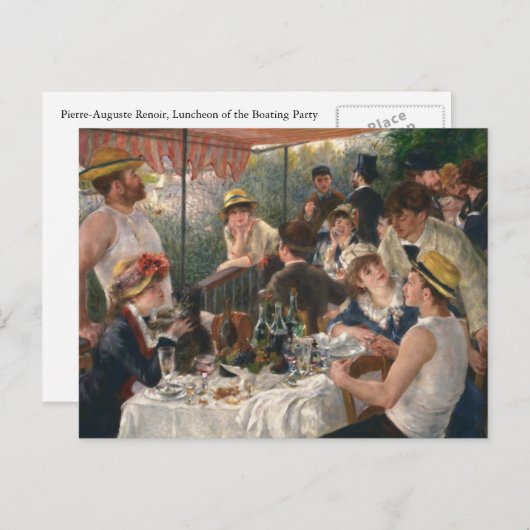 Luncheon of the Boating Party by Renoir Uitnodiging Briefkaart (Voorkant / Achterkant)