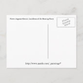 Luncheon of the Boating Party by Renoir Uitnodiging Briefkaart (Achterkant)