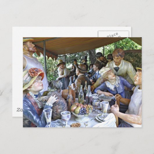 Luncheon of the Boating Party by Seward Johnson Uitnodiging Briefkaart (Voorkant / Achterkant)