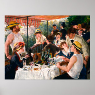 Luncheon of the Boating Party door Pierre-Auguste Poster