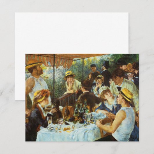 Luncheon of the Boating Party door Pierre Renoir (Voorkant / Achterkant)
