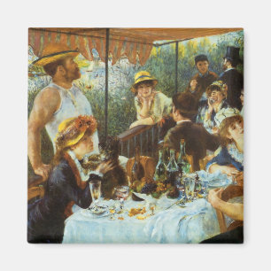 Luncheon of the Boating Party door Pierre Renoir Magneet