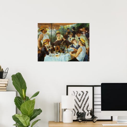 Luncheon of the Boating Party door Pierre Renoir Poster (Thuiskantoor)