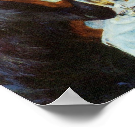 Luncheon of the Boating Party door Pierre Renoir Poster (Hoek)