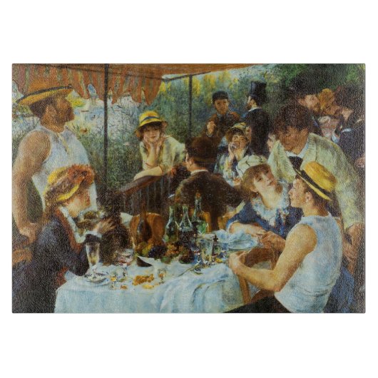 Luncheon of the Boating Party door Pierre Renoir Snijplank (Voorkant)