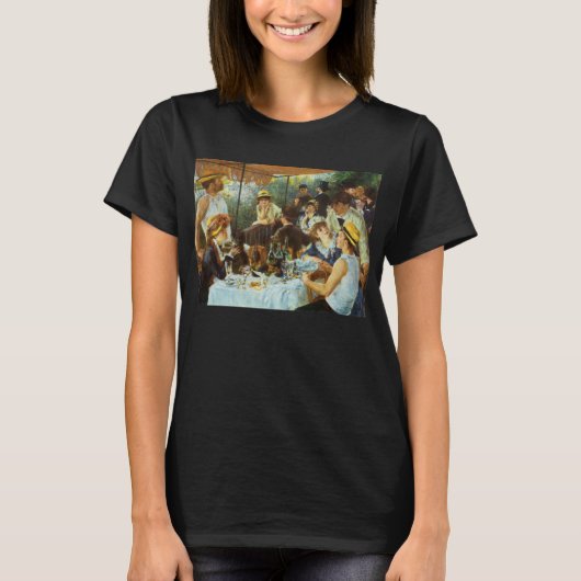 Luncheon of the Boating Party door Pierre Renoir T-shirt (Voorkant)