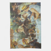 Luncheon of the Boating Party door Pierre Renoir Theedoek (Verticaal)