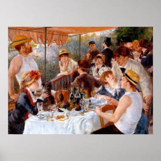 Luncheon of the Boating Party Poster (Voorkant)