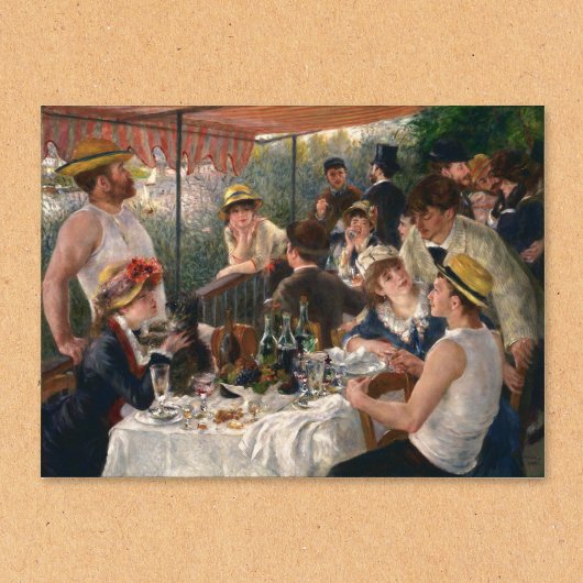 Luncheon of the Boating Party Renoir  Art Poster