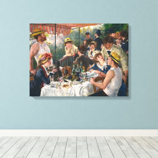 Luncheon of the Boating Party | Renoir | Canvas Afdruk (Insitu (Houten vloer))