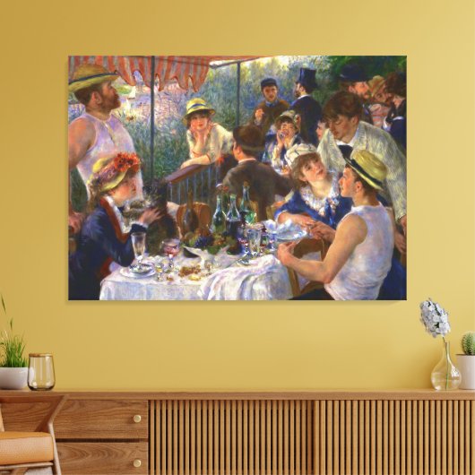 Luncheon of the Boating Party Renoir Fine Art Canvas Afdruk (Insitu (Woonkamer))