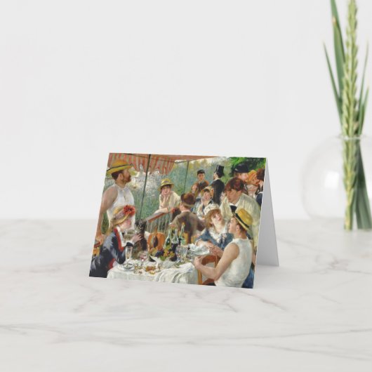 Luncheon of the Boating Party  Renoir Kaart (Voorkant)