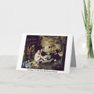 Luncheon On The Grass beroemd gemaakt door Edouard Kaart