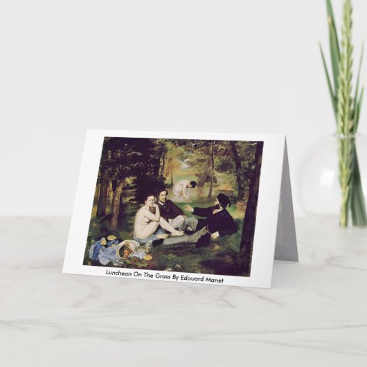 Luncheon On The Grass beroemd gemaakt door Edouard Kaart (Voorkant)