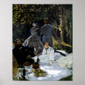Luncheon on the Grass (Le déjeuner sur l'herbe) Poster (Voorkant)