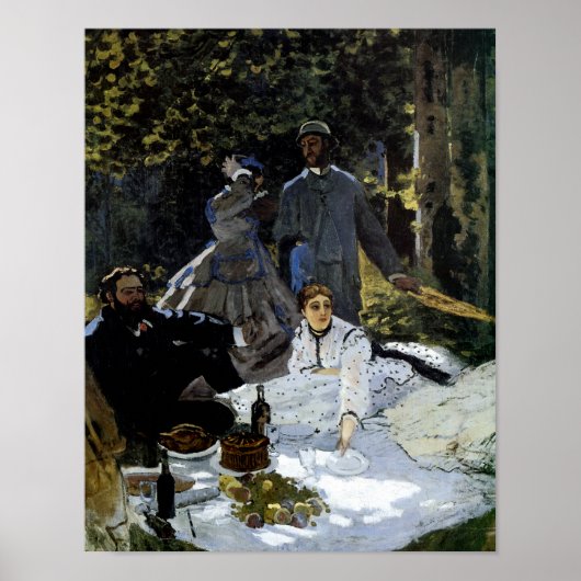 Luncheon on the Grass (Le déjeuner sur l'herbe) Poster (Voorkant)