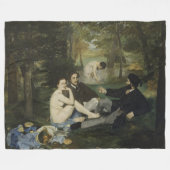 Luncheon op de gras door Edouard Manet Fleece Deken (Voorkant (Horizontaal))