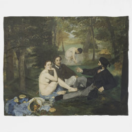 Luncheon op de gras door Edouard Manet Fleece Deken
